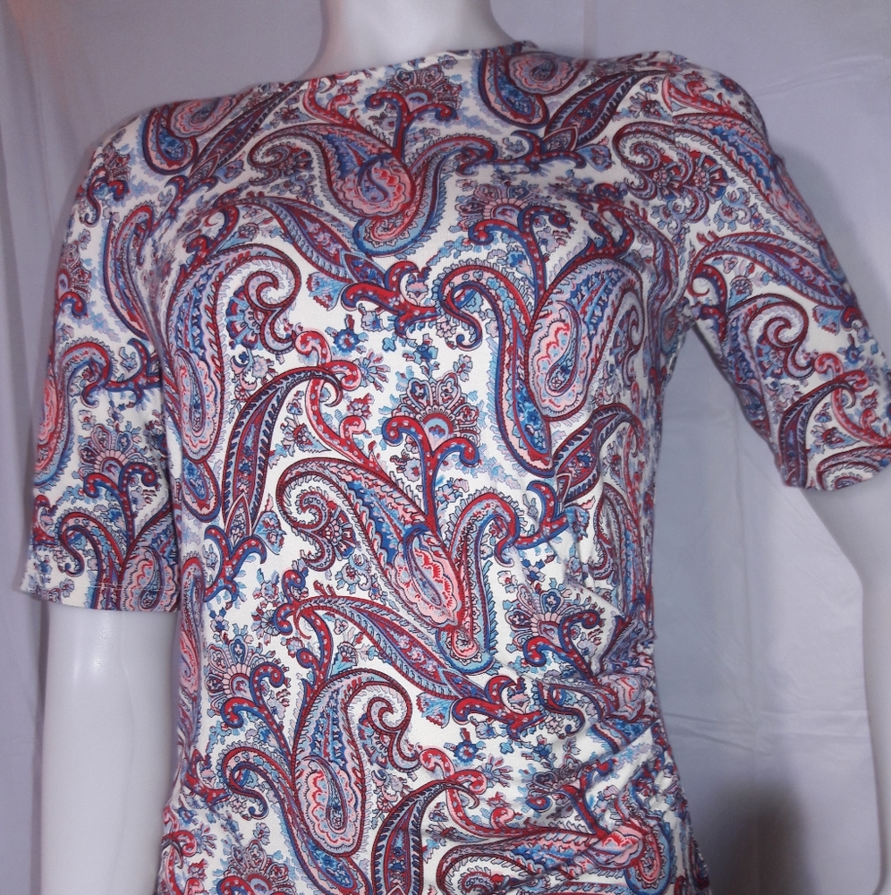 Talbot multicolor with side drape sz(s)